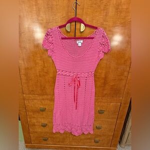 Vintage White Label Lilly Pulitzer Crochet Dress S EUC